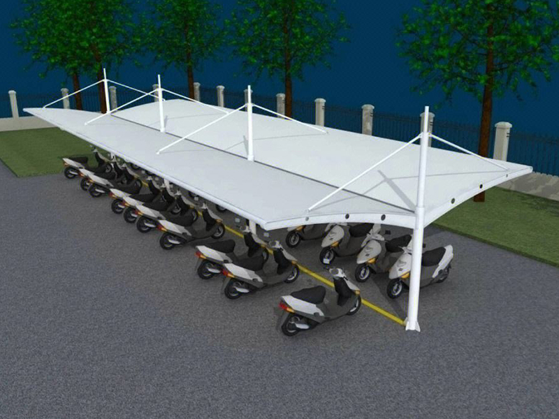 电动车膜结构车棚